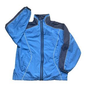 Head Tennis Jacket Adult Blue/ Gray Lined Warm Up Mesh Full Zip Men's Small